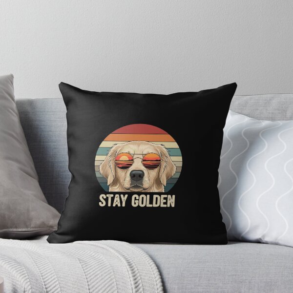 Item preview, Stay Golden Golden Retriever Dog Lover Retro Sunset designed and sold by PopStars1993.