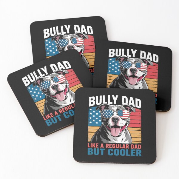 Item preview, Bully Dad American Flag Sunglasses Dog designed and sold by SoyLamderma.