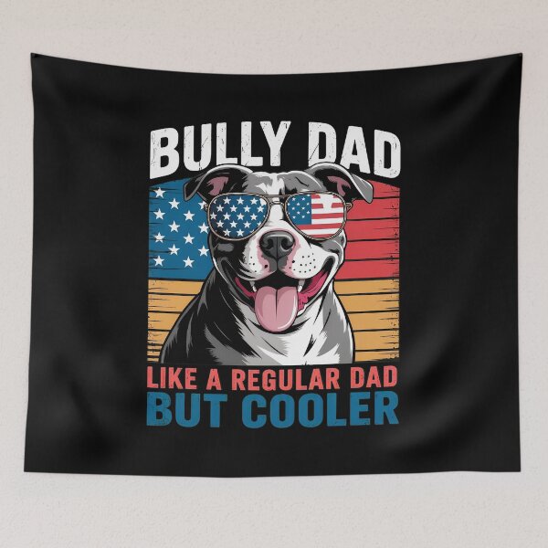 Item preview, Bully Dad American Flag Sunglasses Dog designed and sold by SoyLamderma.