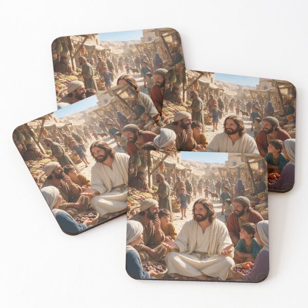 Item preview, Jesús enseñando en el mercado designed and sold by kiwiartyfarty.