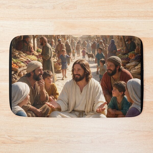 Item preview, Jesus Teaching at the Market designed and sold by kiwiartyfarty.