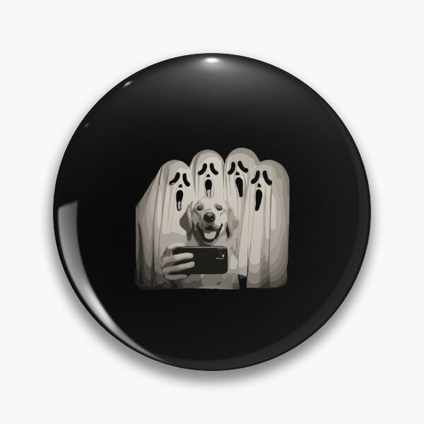 Item preview, Funny Golden Retriever Dog Ghost Selfie Halloween designed and sold by PopStars1993.