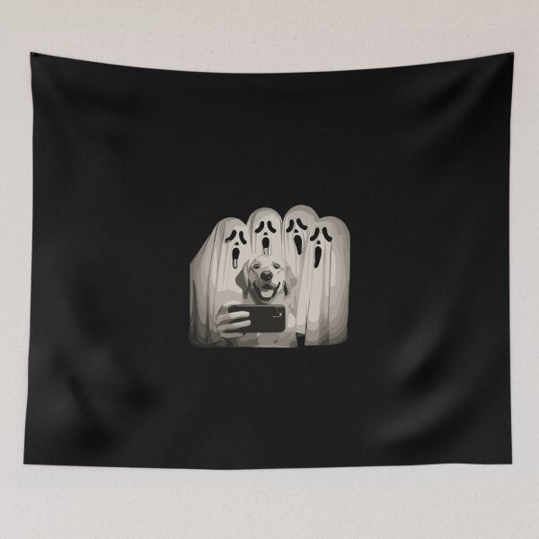 Item preview, Funny Golden Retriever Dog Ghost Selfie Halloween designed and sold by PopStars1993.