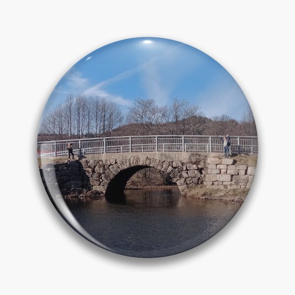 Item preview, ⁠Old Stone Arch Bridge Over Peaceful River⁠ designed and sold by Julia9632.