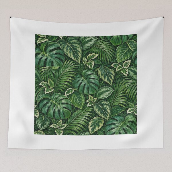 Item preview, Emerald Rainforest Canopy Seamless Pattern designed and sold by Thanat Pattern Studio.