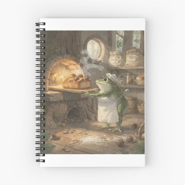 Item preview, Toad Baker Pulling Acorn Bread From a Stump Oven Print designed and sold by PictorialWhimsy.