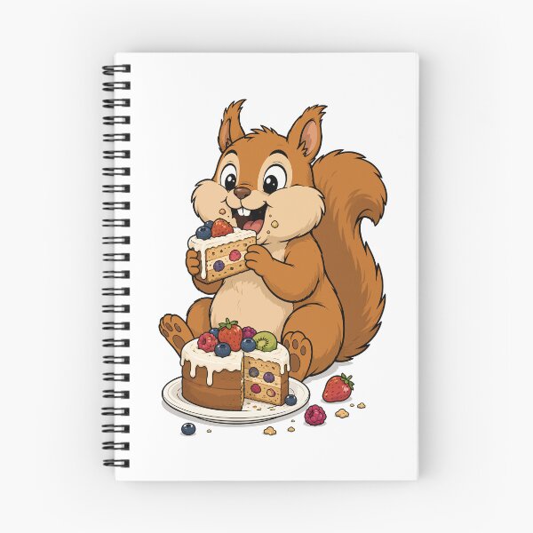Item preview, Fat Squirrel Eating A Fruit Cake designed and sold by TontikDesign.
