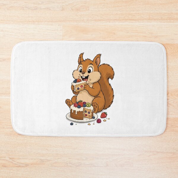 Item preview, Fat Squirrel Eating A Fruit Cake designed and sold by TontikDesign.