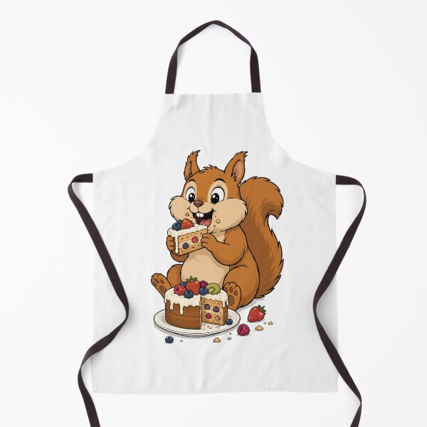 Item preview, Fat Squirrel Eating A Fruit Cake designed and sold by TontikDesign.