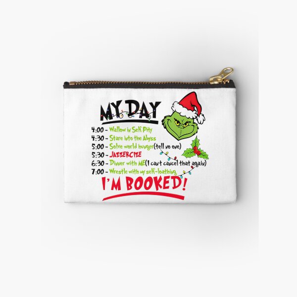 Item preview, Green Grinch Face With Daily Holiday Schedule List designed and sold by VERS_.