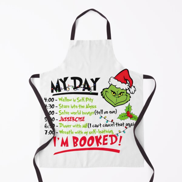 Item preview, Green Grinch Face With Daily Holiday Schedule List designed and sold by VERS_.