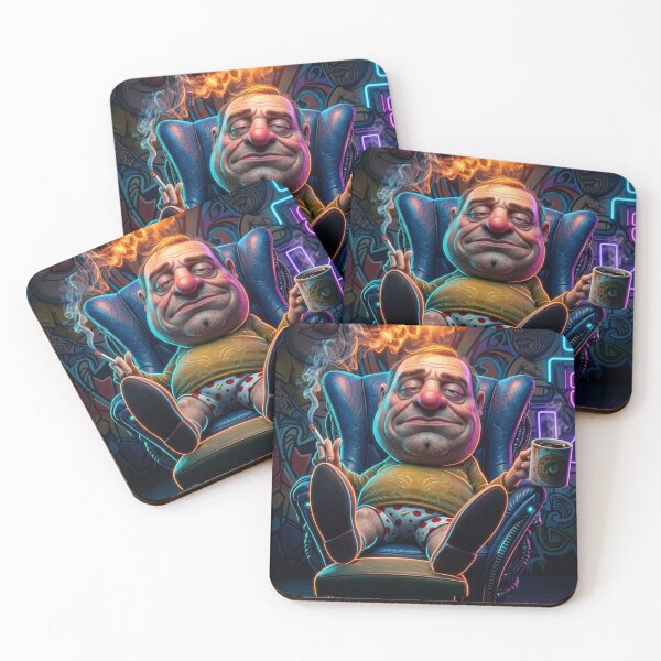 Item preview, Quirky Character in a Vibrant Chair designed and sold by kiwiartyfarty.