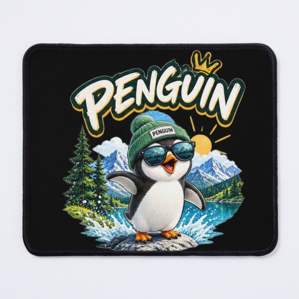 Item preview, King Penguin In The Mountains Majestic Wildlife Design designed and sold by NeO² Studio.