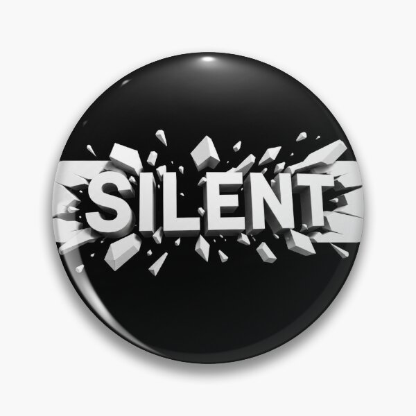 Item preview, Silent Shattered Typography | Minimalist Distressed Word Art designed and sold by Bhinfy.