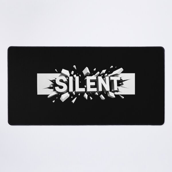 Item preview, Silent Shattered Typography | Minimalist Distressed Word Art designed and sold by Bhinfy.