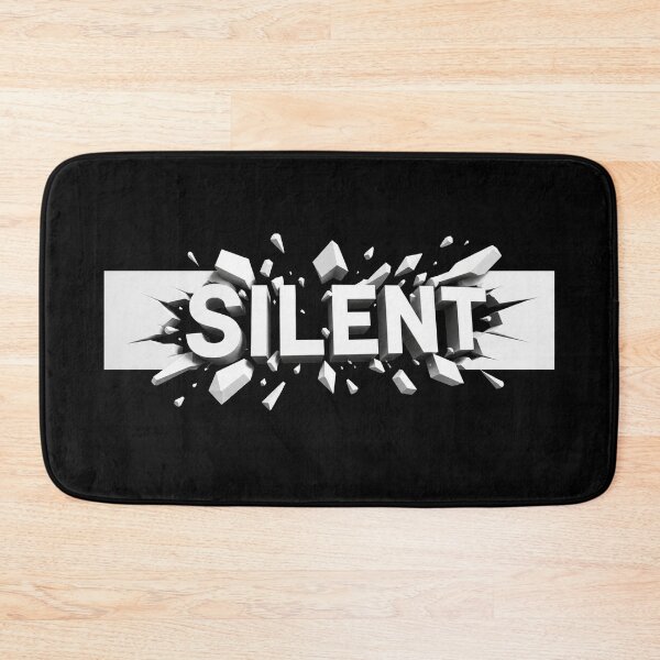 Item preview, Silent Shattered Typography | Minimalist Distressed Word Art designed and sold by Bhinfy.