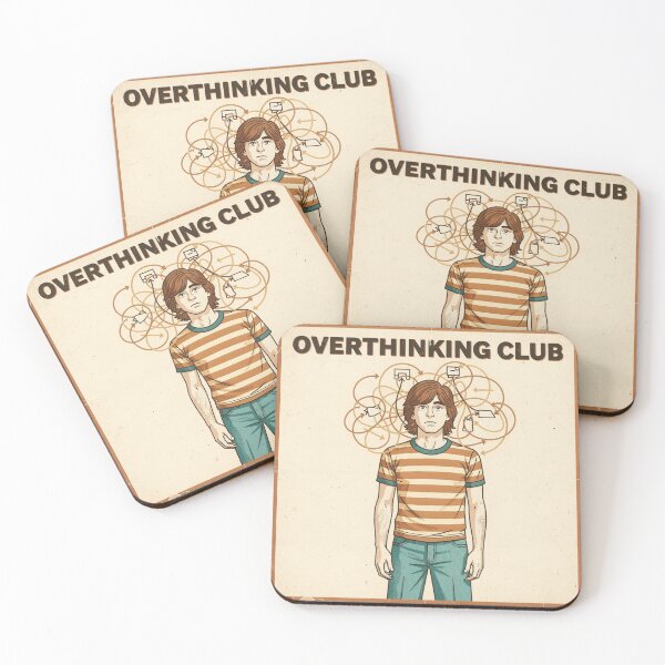 Item preview, Overthinking Club Retro Poster designed and sold by PictorialWhimsy.