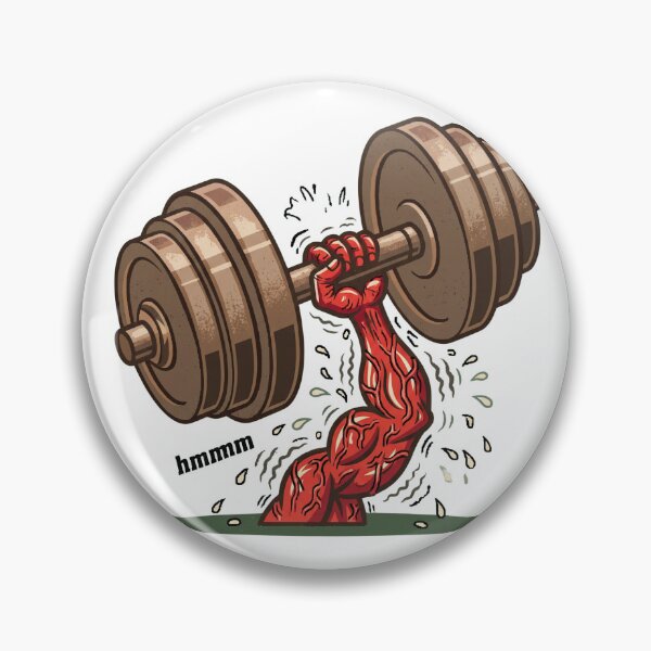 Item preview, Hmmm Meme Weightlifting Dumbbell Funny Gym Reaction Fitness Humor T-Shirt designed and sold by pawsome purrfect.