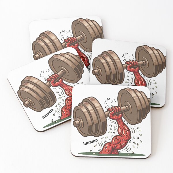 Item preview, Hmmm Meme Weightlifting Dumbbell Funny Gym Reaction Fitness Humor T-Shirt designed and sold by pawsome purrfect.