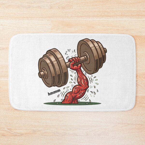 Item preview, Hmmm Meme Weightlifting Dumbbell Funny Gym Reaction Fitness Humor T-Shirt designed and sold by pawsome purrfect.