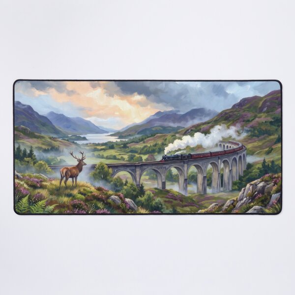Item preview, Glenfinnan Viaduct Steam Train designed and sold by RedPeaStudio.