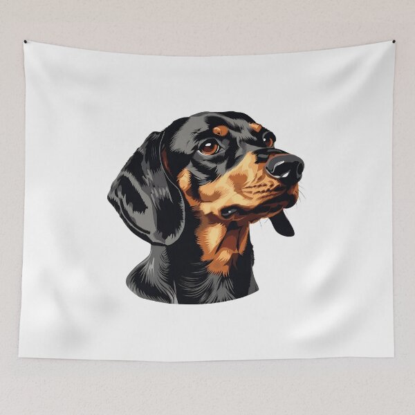 Item preview, Dachshund Portrait Art designed and sold by SoyLamderma.
