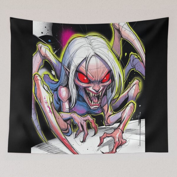 Item preview, Spider Monster with Red Eyes designed and sold by kiwiartyfarty.