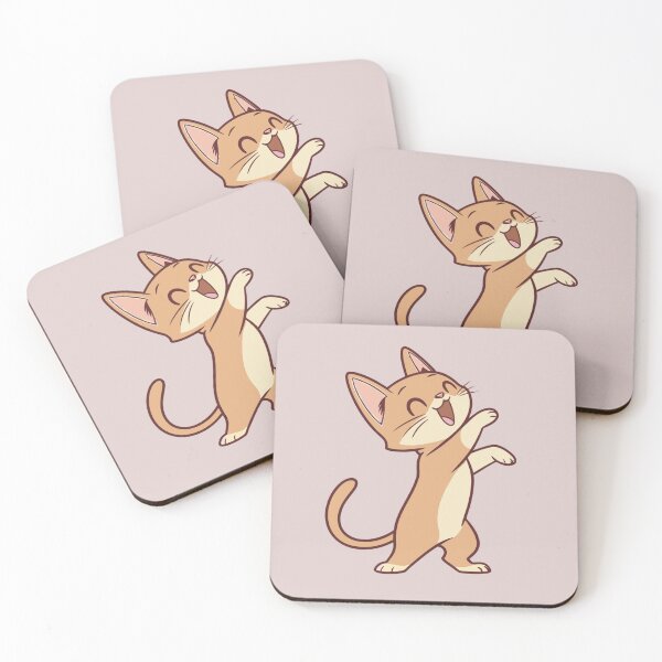 Item preview, Cute Abyssinian Cat Chibi Dancing Kitty Funny Cat Illustration designed and sold by Mousy17.