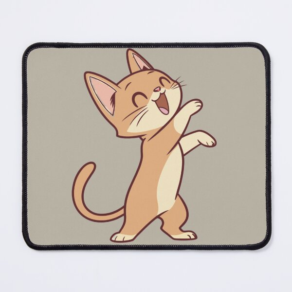 Item preview, Cute Abyssinian Cat Chibi Dancing Kitty Funny Cat Illustration designed and sold by Mousy17.