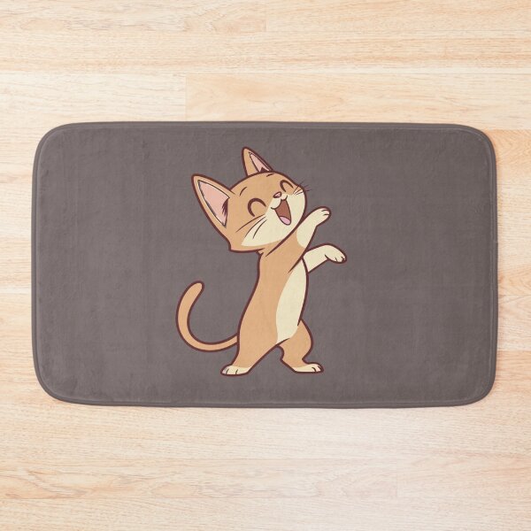 Item preview, Cute Abyssinian Cat Chibi Dancing Kitty Funny Cat Illustration designed and sold by Mousy17.