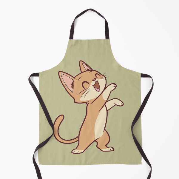 Item preview, Cute Abyssinian Cat Chibi Dancing Kitty Funny Cat Illustration designed and sold by Mousy17.
