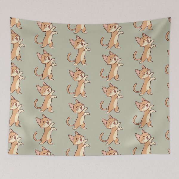 Item preview, Cute Abyssinian Cat Chibi Dancing Kitty Funny Cat Illustration designed and sold by Mousy17.