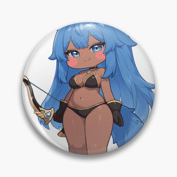 Item preview, Chibi Blue Fox Girl Anime Sticker designed and sold by RGB-crayon.