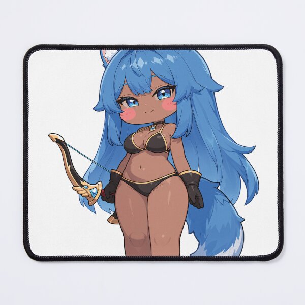 Item preview, Chibi Blue Fox Girl Anime Sticker designed and sold by RGB-crayon.