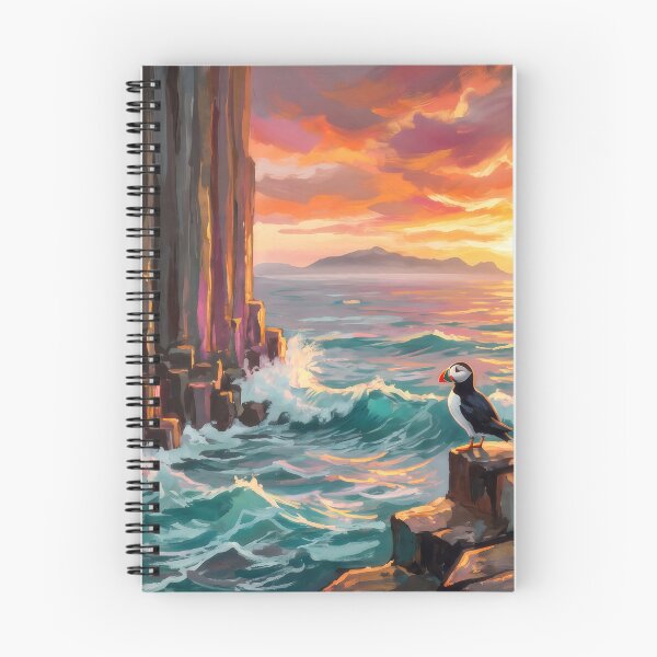 Item preview, Fingal's Cave Staffa Ocean Sunset designed and sold by RedPeaStudio.
