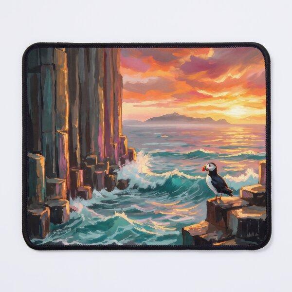 Item preview, Fingal's Cave Staffa Ocean Sunset designed and sold by RedPeaStudio.