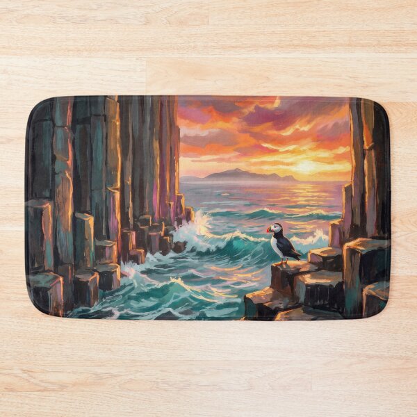 Item preview, Fingal's Cave Staffa Ocean Sunset designed and sold by RedPeaStudio.