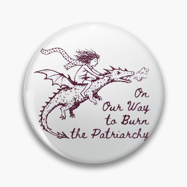 Item preview, On Our Way to Burn the Patriarchy - Feminist Dragon Rider designed and sold by Riot-And-Hope.