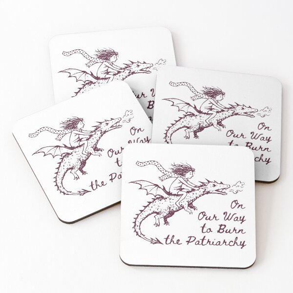 Item preview, On Our Way to Burn the Patriarchy - Feminist Dragon Rider designed and sold by Riot-And-Hope.