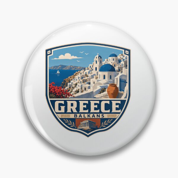 Item preview, Greece Balkans Santorini European Travel Vacation Destination designed and sold by Simsimah26Parks.