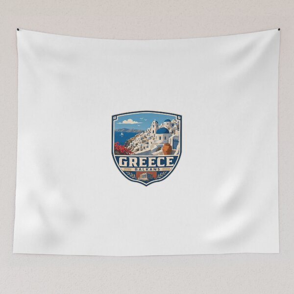 Item preview, Greece Balkans Santorini European Travel Vacation Destination designed and sold by Simsimah26Parks.