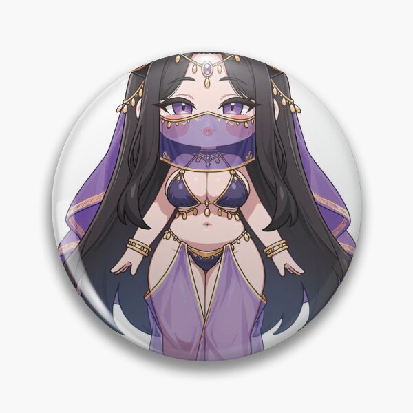 Item preview, Chibi Purple Demon Girl Anime Sticker designed and sold by RGB-crayon.