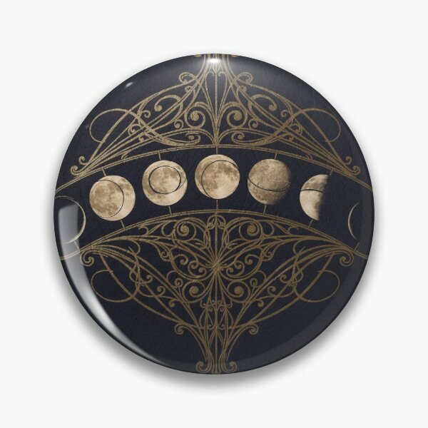 Item preview, Gilt Moon Phase Celestial Chart Print designed and sold by PictorialWhimsy.