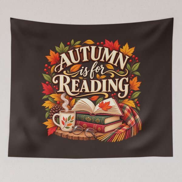 Item preview, Autumn Is for Reading – Cozy Fall Book Lover Design designed and sold by astersgraphics.