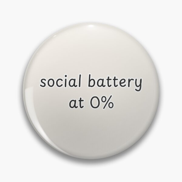 Item preview, Social Battery at 0% | Funny Introvert Halloween Typography designed and sold by suncorner28.