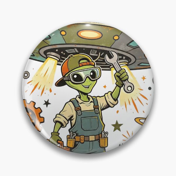 Item preview, Fixing My Ride Alien Mechanic designed and sold by NatalieJeans.