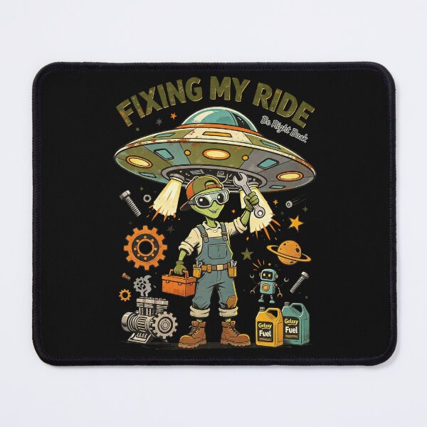 Item preview, Fixing My Ride Alien Mechanic designed and sold by NatalieJeans.