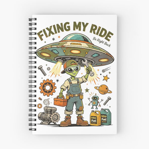 Item preview, Fixing My Ride Alien Mechanic designed and sold by NatalieJeans.