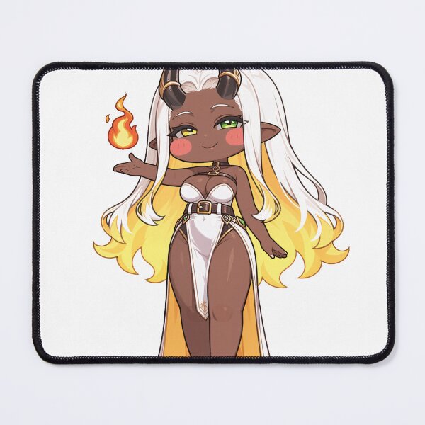 Item preview, Chibi Flame Horned Girl Anime Sticker designed and sold by RGB-crayon.