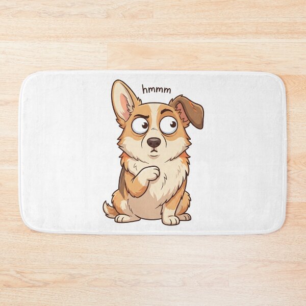 Item preview, Hmmm Meme Cute Dog Funny Thinking Puppy Reaction Animal Lover T-Shirt Design designed and sold by pawsome purrfect.